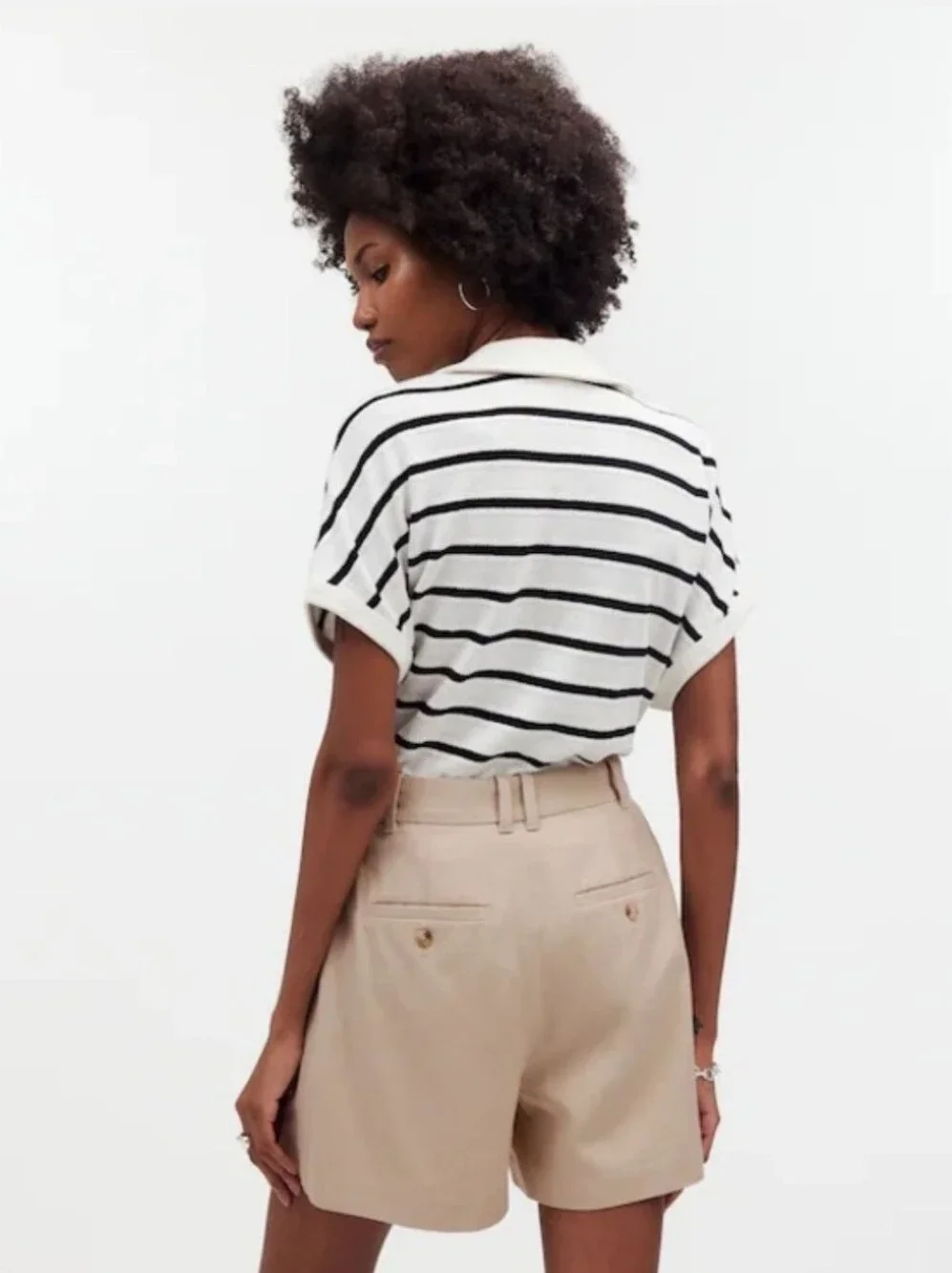 MADEWELL The Harlow Short in Drapey Twill in Vintage Khaki size 8